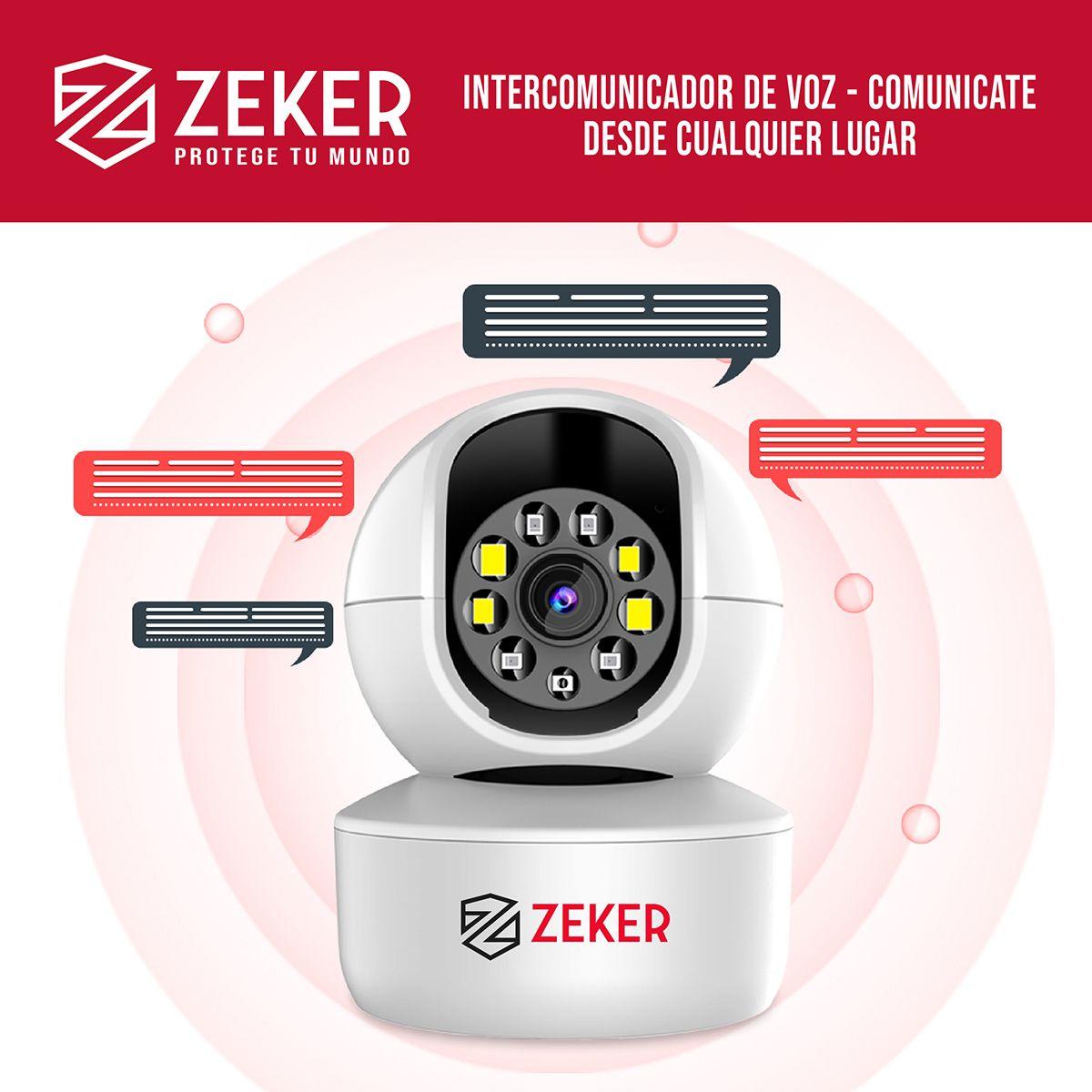 Pack x3 Cámara De Seguridad Interior Wifi IP Zeker 2MP 5G-6