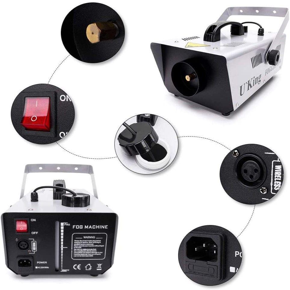 Maquina de Humo Cascada de Niebla Portatil Control Remoto-3