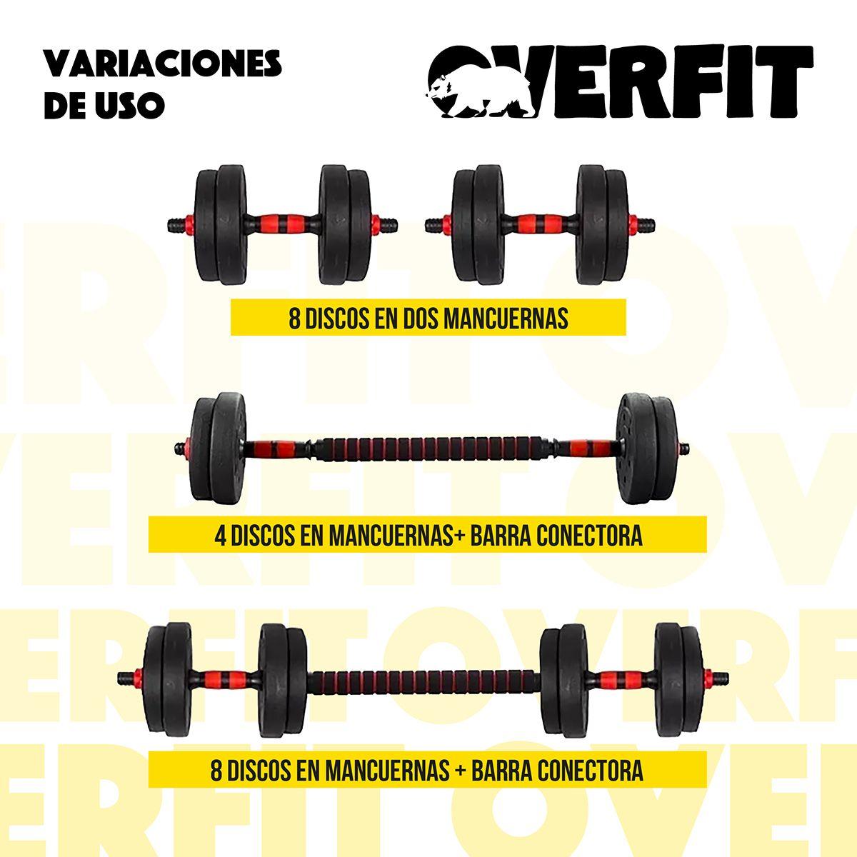 Set Mancuernas + Barra + Kettlebell 30 kg-4