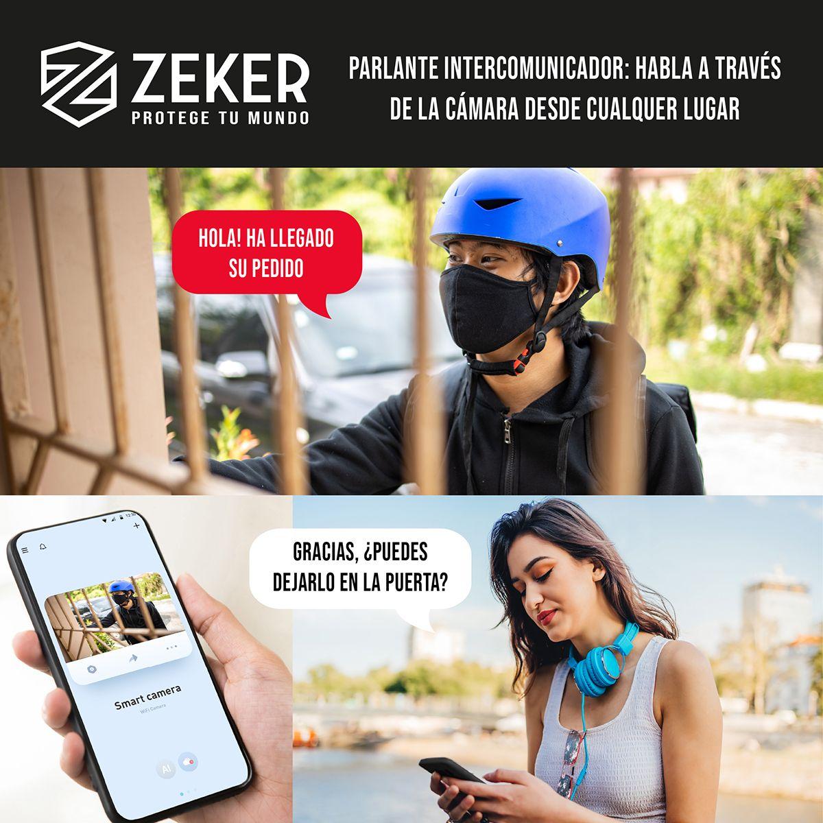 Pack X2 Camara De Seguridad Wifi Impermeable Zeker 4mp 5g-9