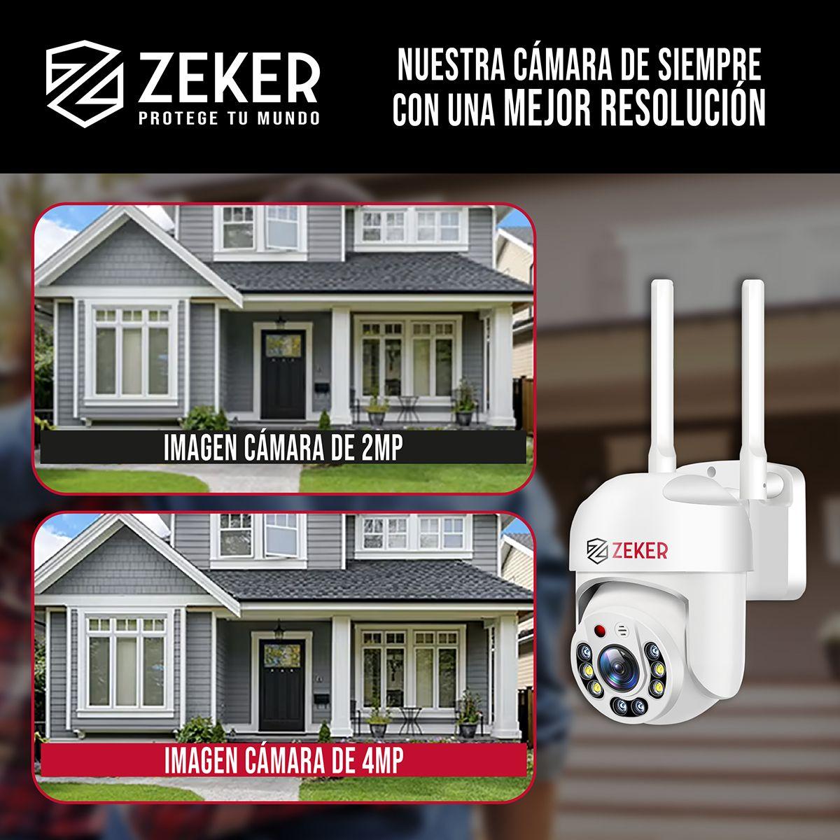 Pack X3 Camara De Seguridad Wifi Impermeable Zeker 4mp 5g-7