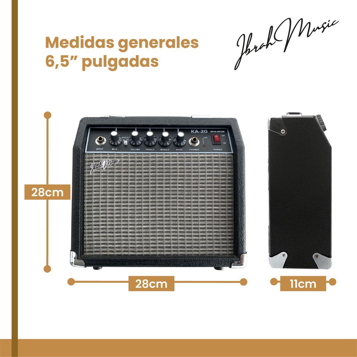 Amplificador Guitarra Electrica y Electroacustica Ibrah KA-20W-2