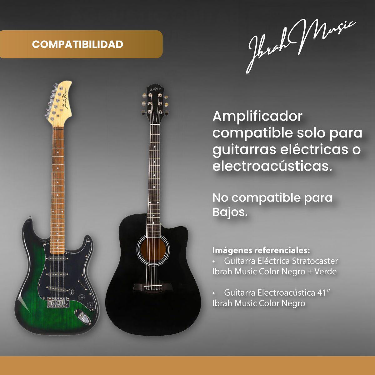 Amplificador Guitarra Electrica y Electroacustica Ibrah KA-20W-4