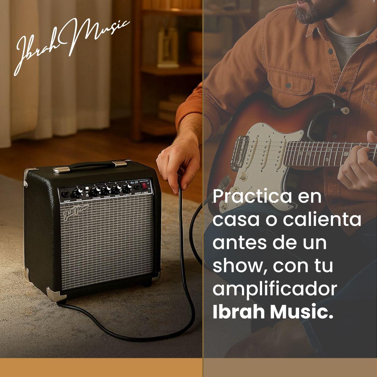 Amplificador Guitarra Electrica y Electroacustica Ibrah KA-20W-6