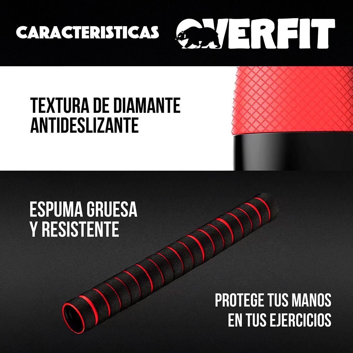 Set Mancuernas + Barra + Kettlebell Unibles Overfit 15kg-7