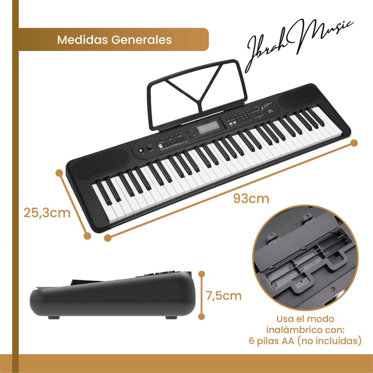 Teclado Musical 61 Teclas Ibrah Music Piano Con Midi Sustain-1