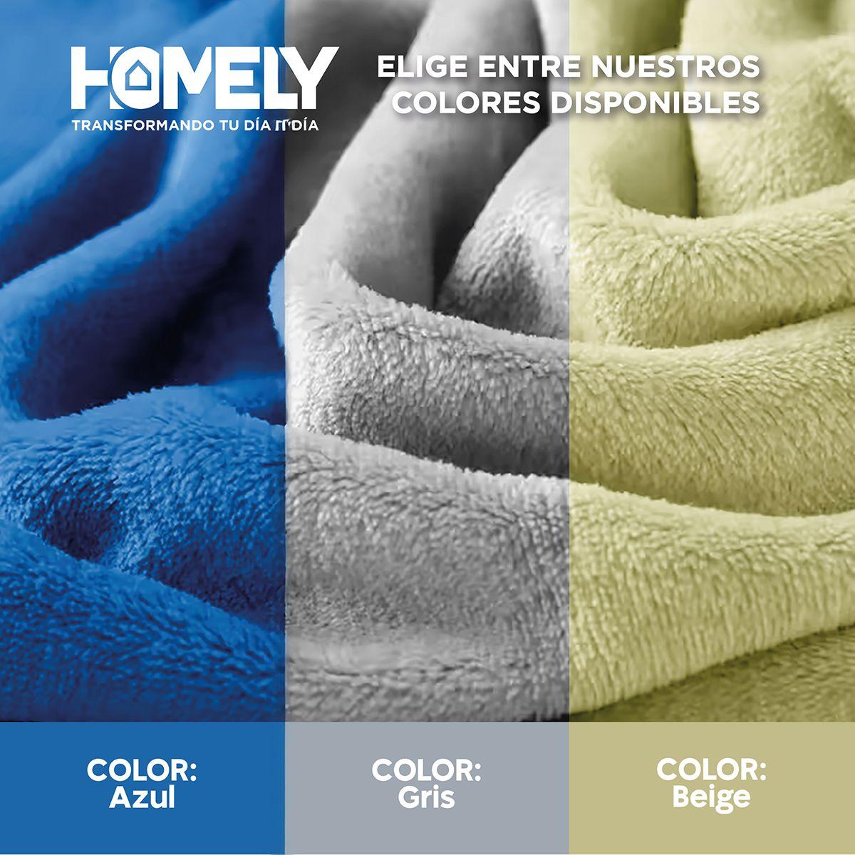 Frazada Polar Termica King Homely Manta 200x200cm Gris-5