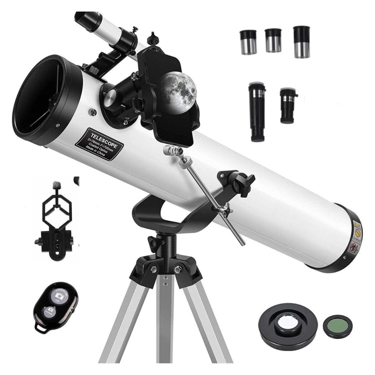 Telescopio Astronómico Newtoniano F70076 Planex + Soporte-0