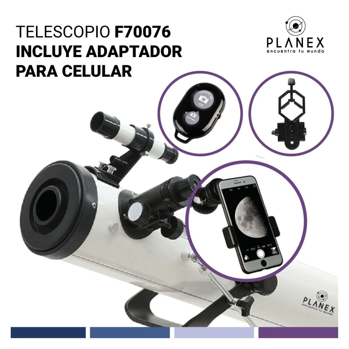 Telescopio Astronómico Newtoniano F70076 Planex + Soporte-5