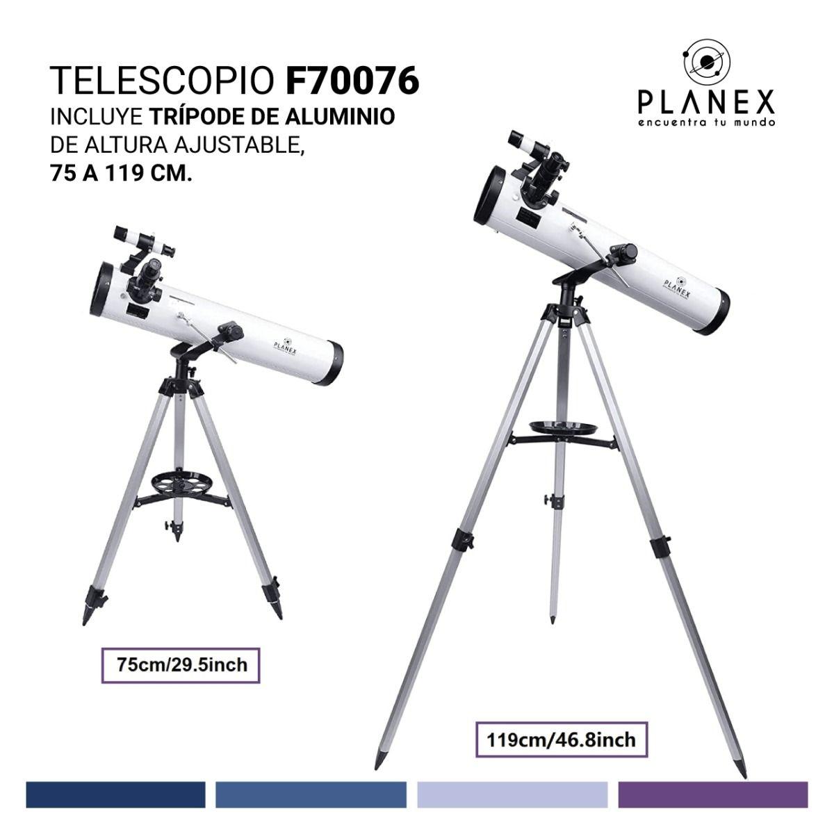 Telescopio Astronómico Newtoniano F70076 Planex + Soporte-6