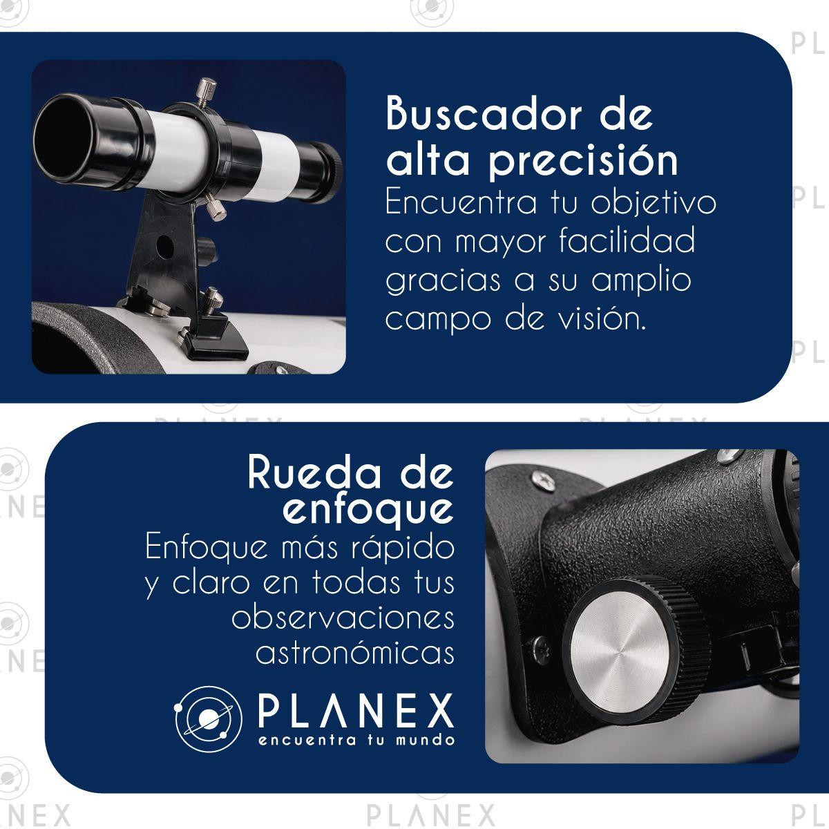 Telescopio Astronómico Newtoniano F70076 Planex + Soporte-8