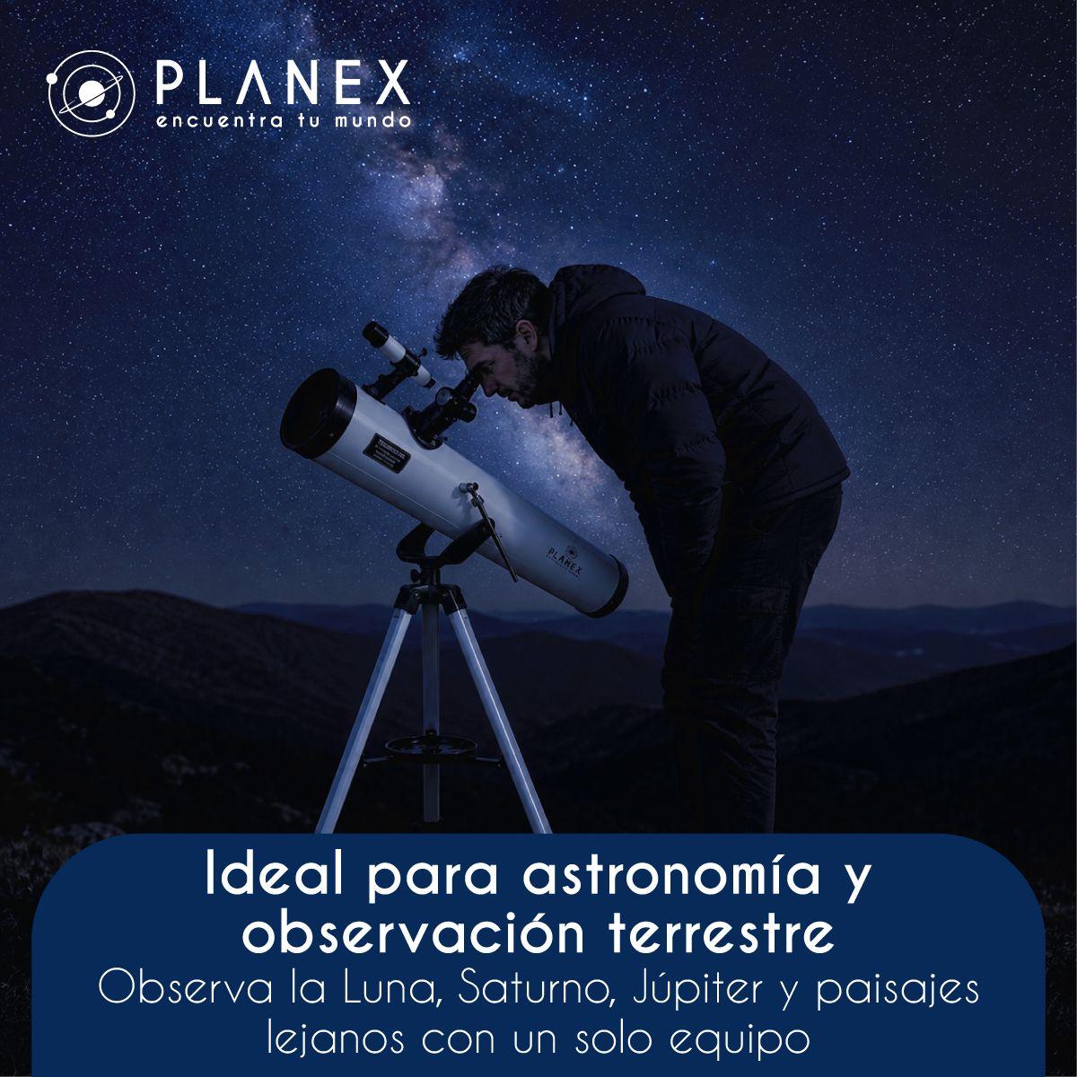 Telescopio Astronómico Newtoniano F70076 Planex + Soporte-9