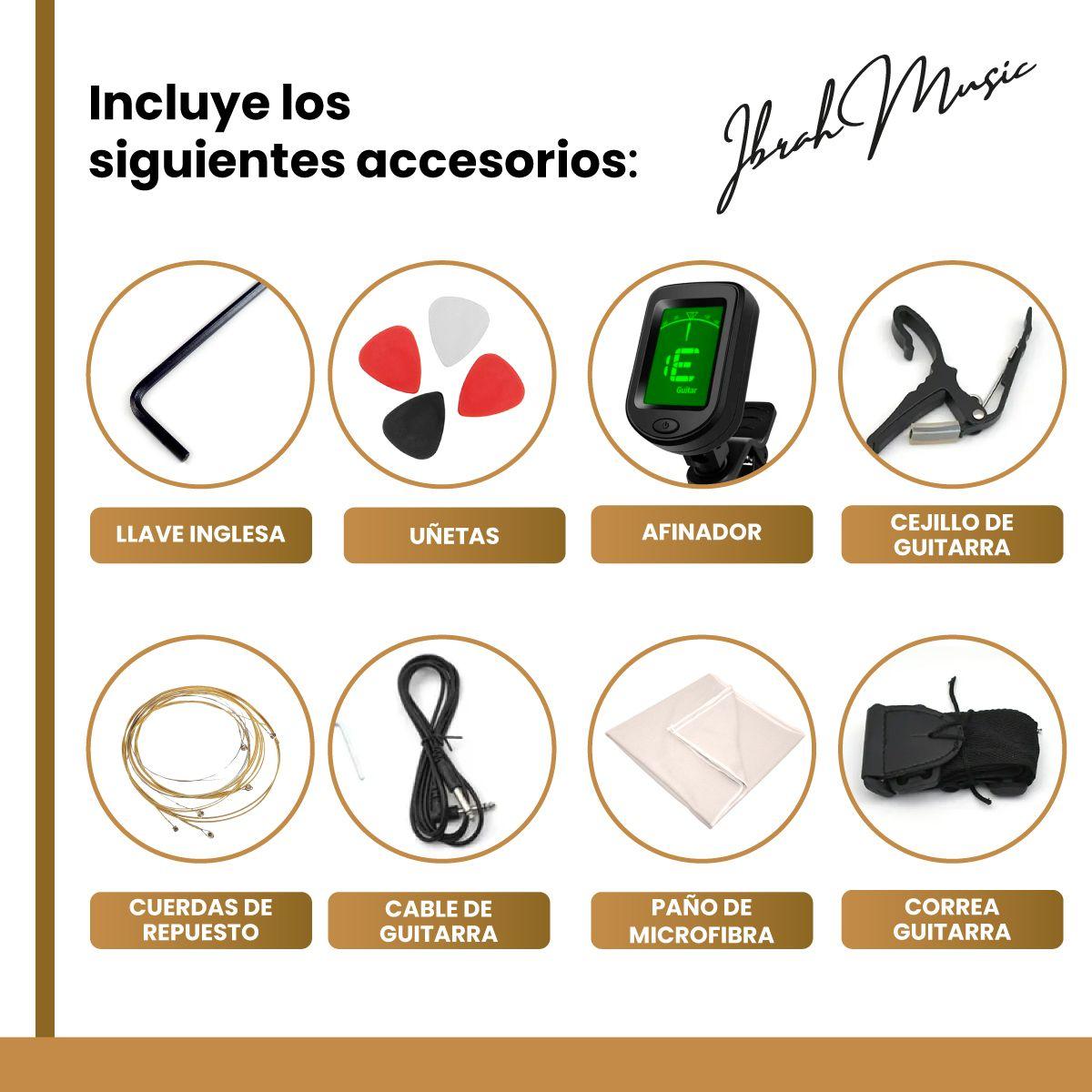 Guitarra Electrica Stratocaster Niño Ibrah 30 Pgds Amplif-3