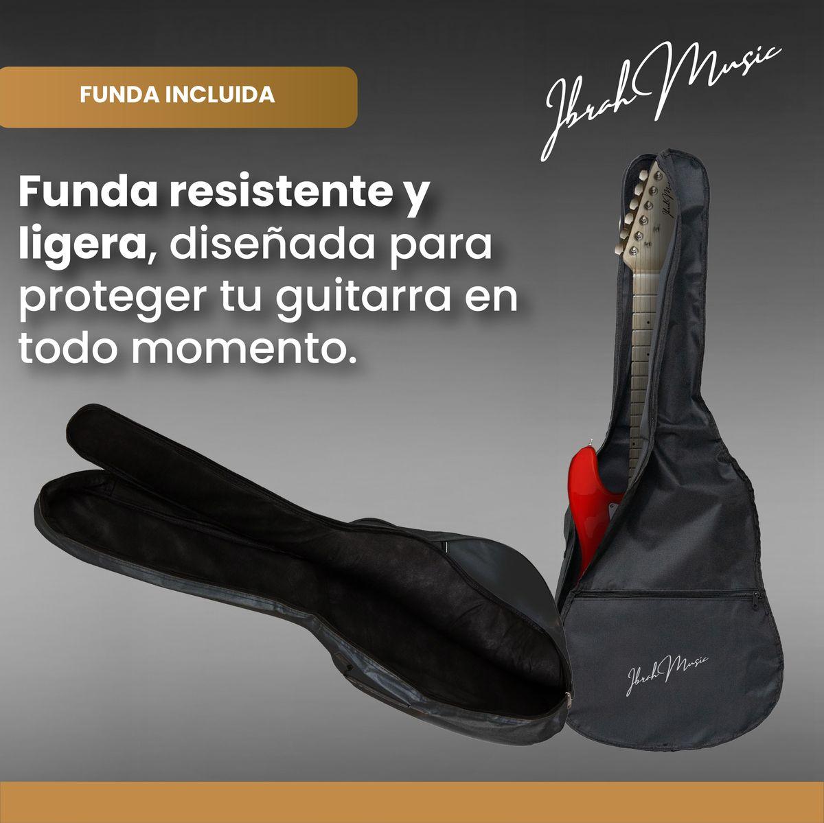 Guitarra Electrica Stratocaster Niño Ibrah 30 Pgds Amplif-4