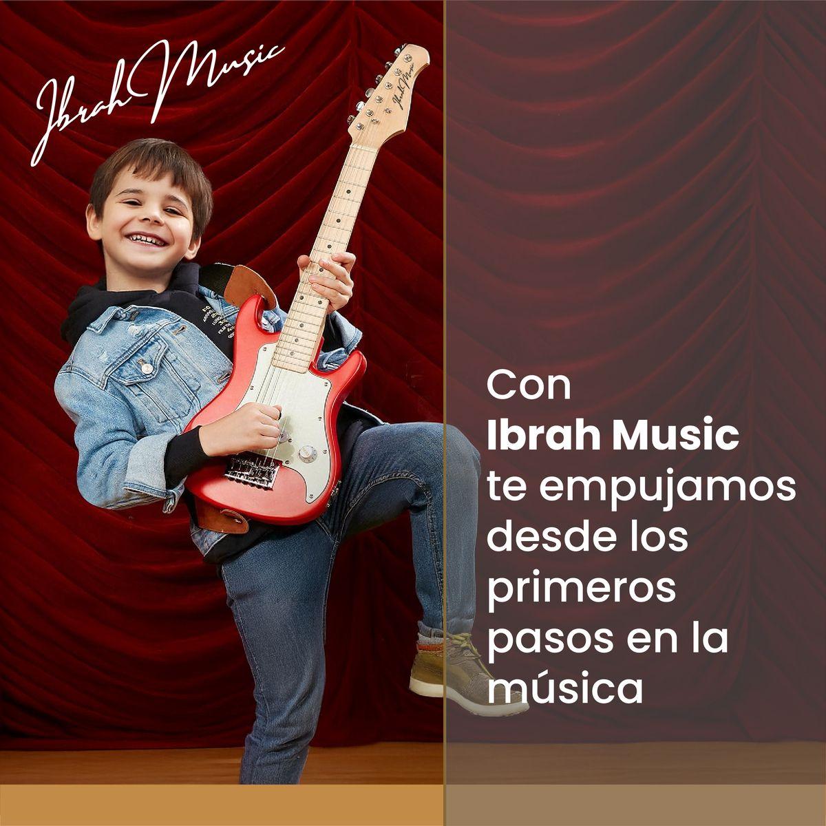 Guitarra Electrica Stratocaster Niño Ibrah 30 Pgds Amplif-8