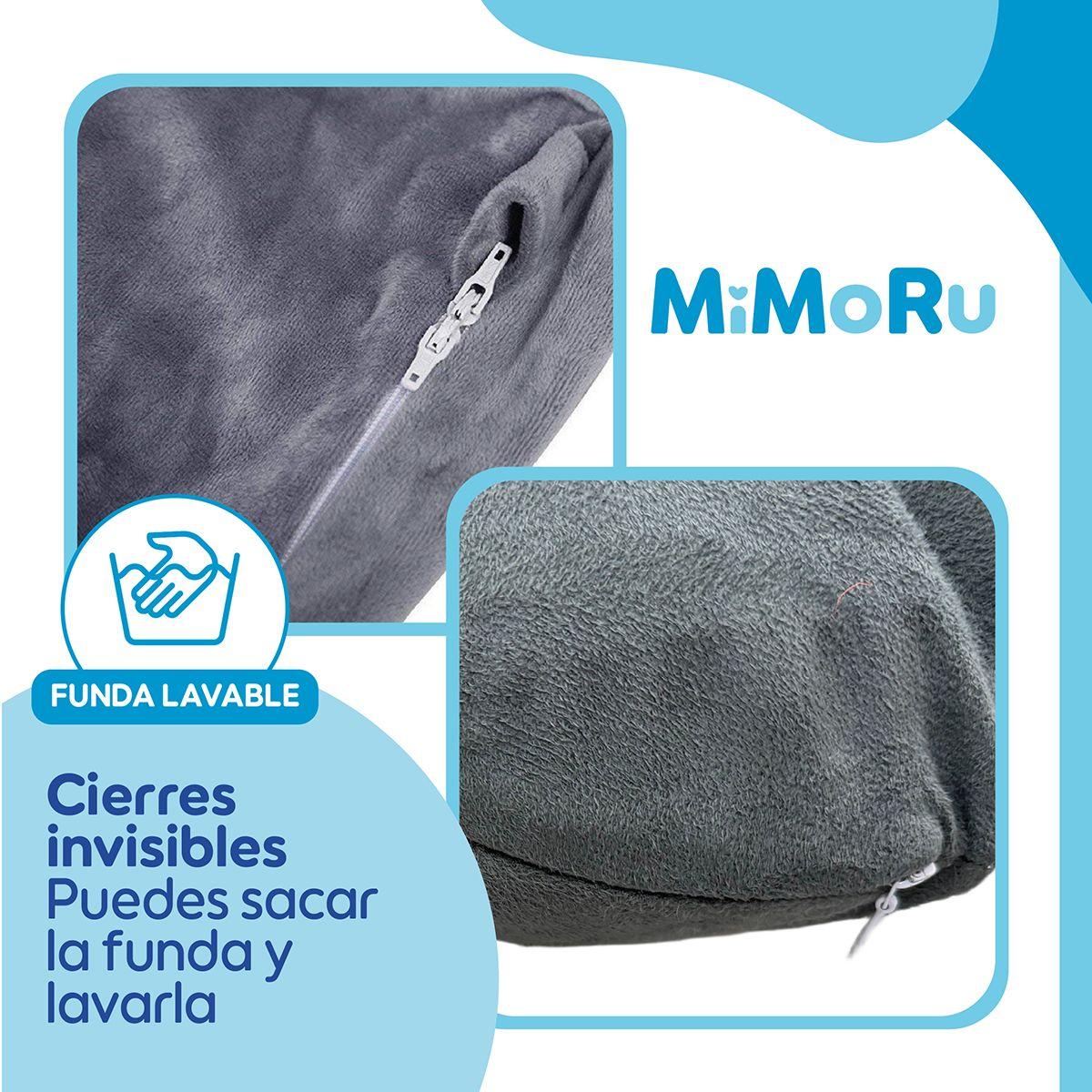Cojin Maternal De Lactancia Embarazada Mimoru Almohada U Funda Extra Suave Antimolestia Gris-4