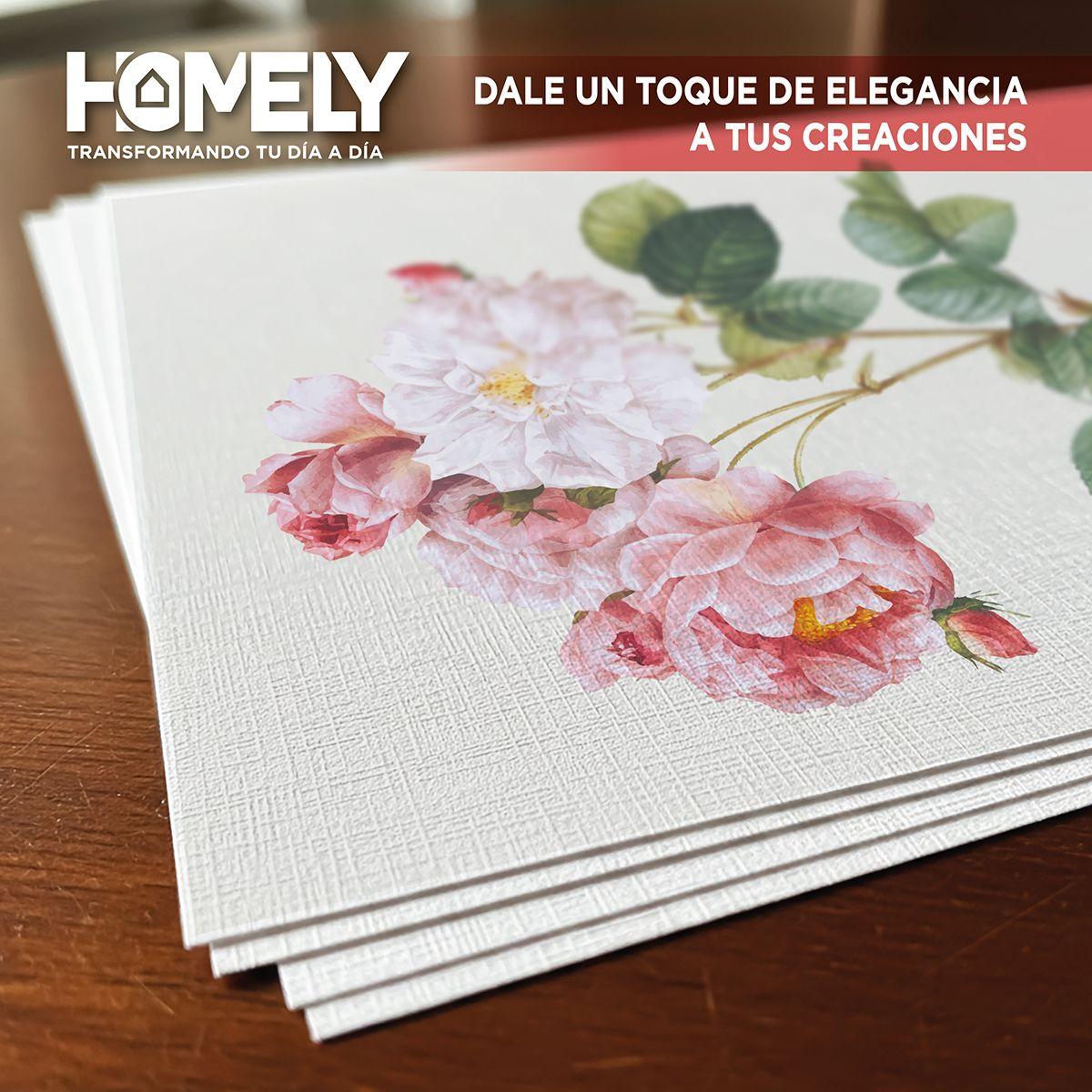 Papel Opalina Texturizada A4 230 Gramos Homely 50 Hojas-5