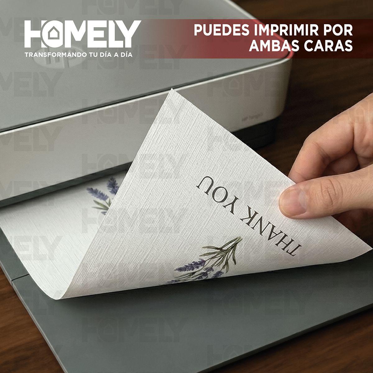 Papel Opalina Texturizada A4 230 Gramos Homely 50 Hojas-6