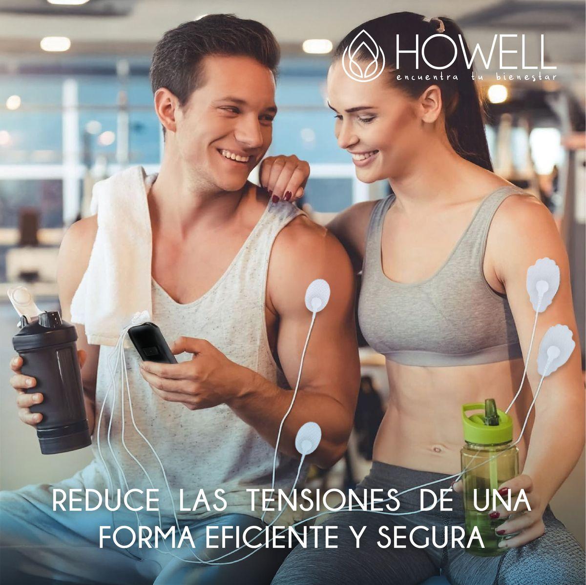 Tens Electroestimulador Muscular 36 Modos Howell EMS Dual-8
