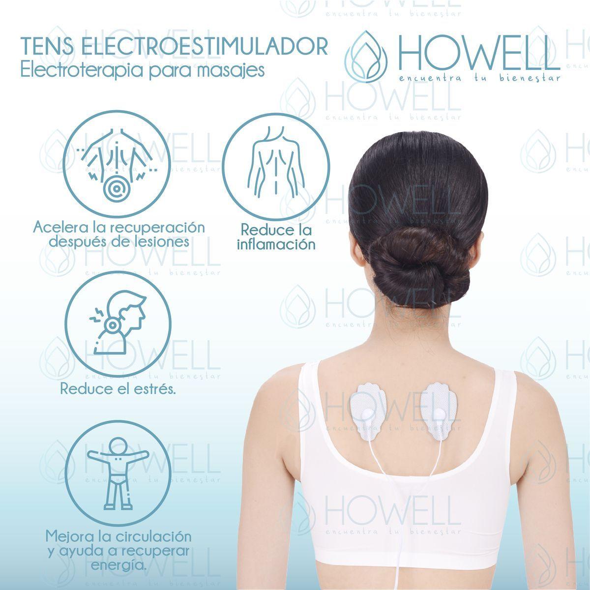 Tens Electroestimulador Muscular 36 Modos Howell EMS Dual-5