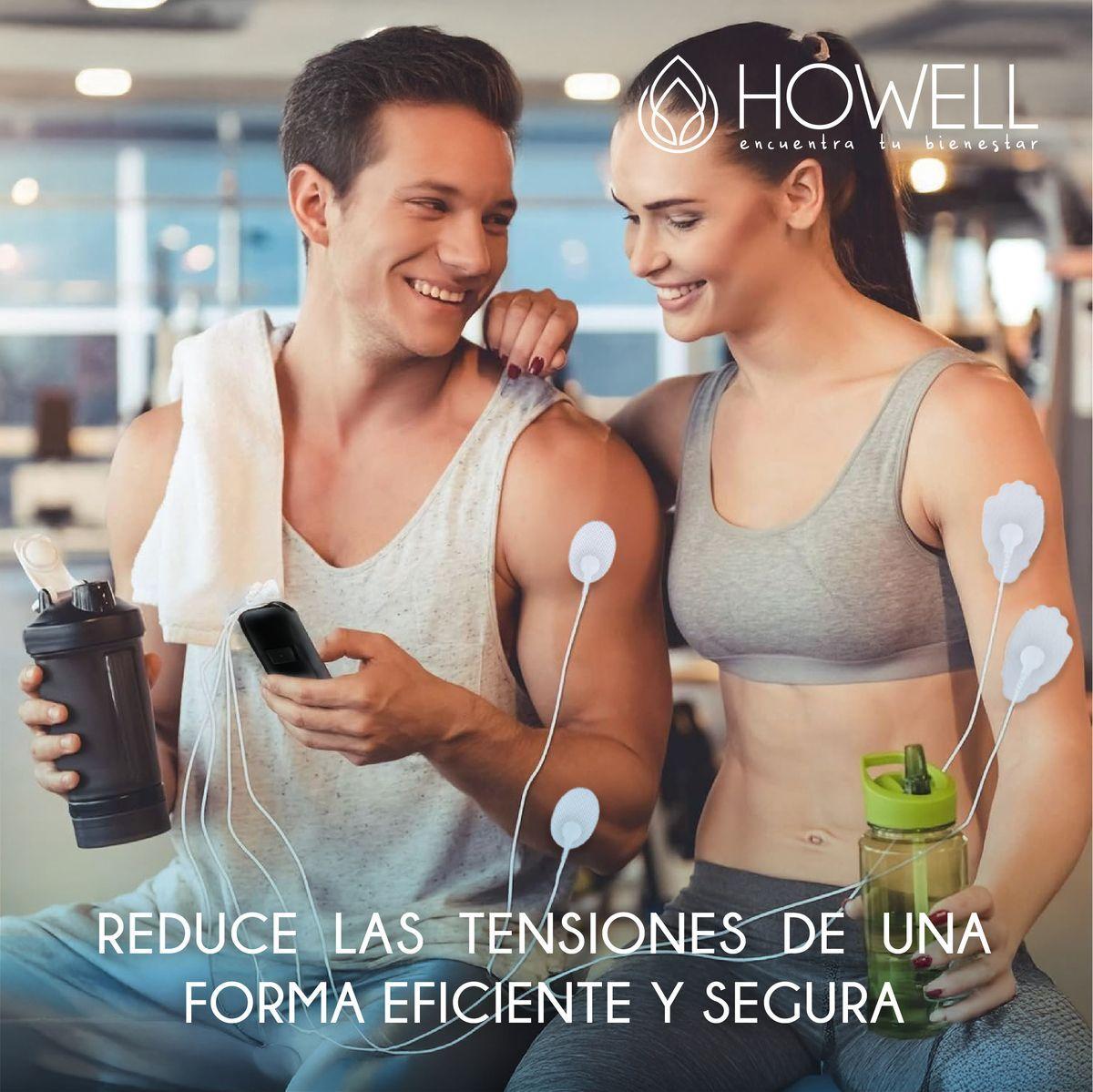 Tens Electroestimulador Muscular 36 Modos Howell EMS Dual-8