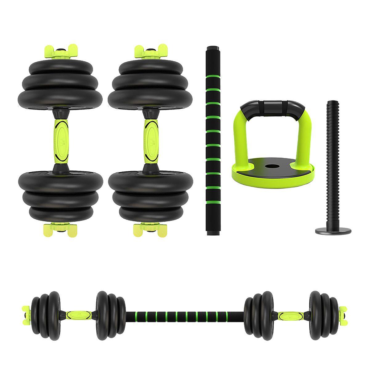 Set Mancuernas + Barra + Kettlebell Unibles Overfit 20kg-0