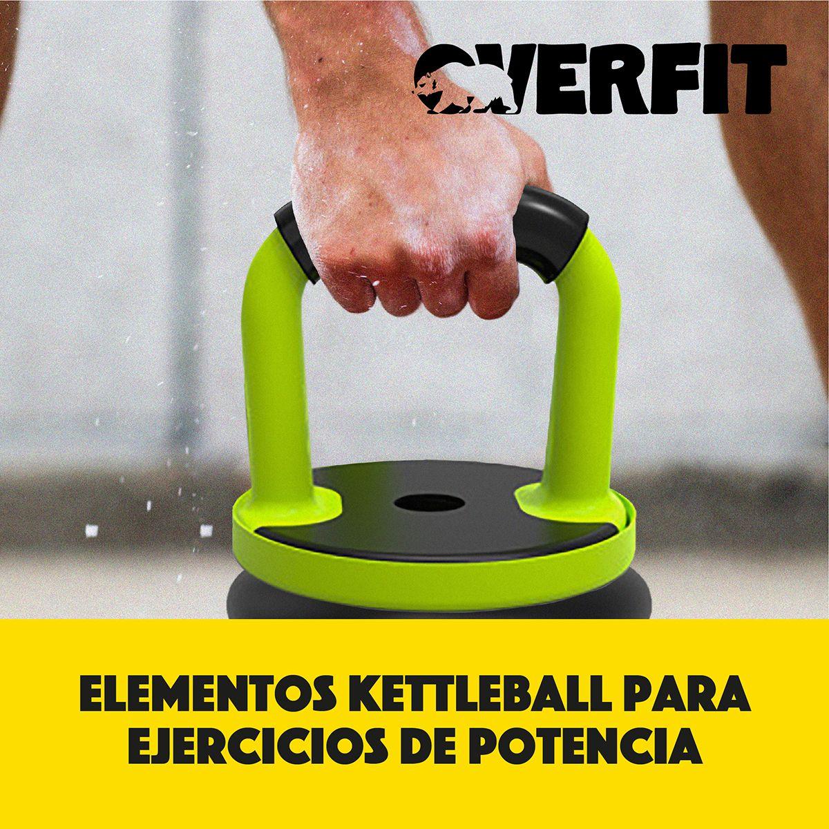 Set Mancuernas + Barra + Kettlebell Unibles Overfit 20kg-7