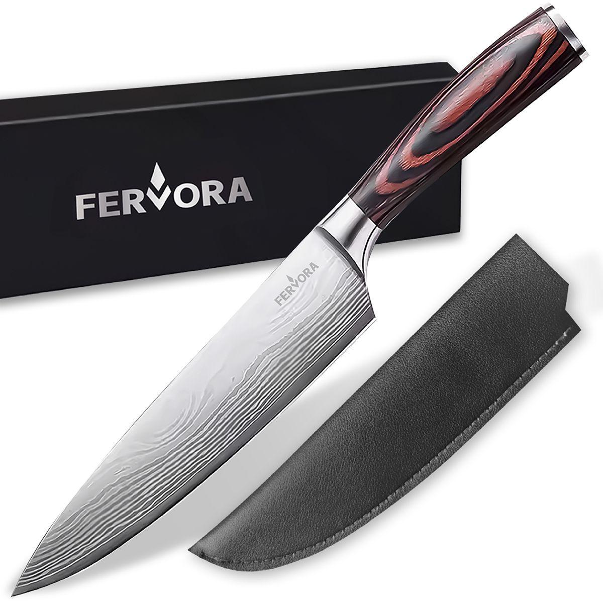 Cuchillo Chef 21 Cm Fervora Profesional de Cocina Acero Inox-0