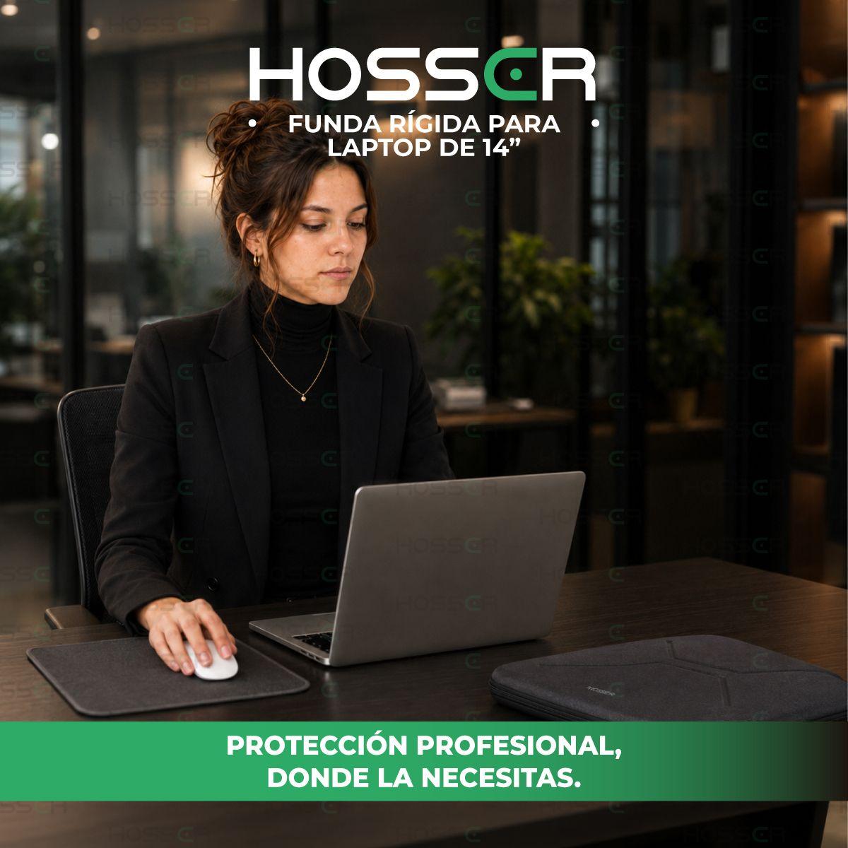 Funda Para Notebook 14 Pulgadas Hardcase Hosser Bolso De Laptop Color Negro-8