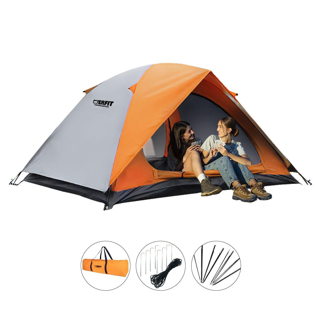 Carpa de Camping Iglú Overfit 4 Personas Impermeable-0