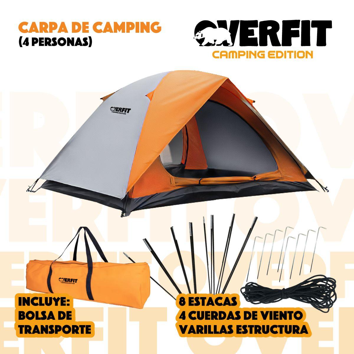 Carpa de Camping Iglú Overfit 4 Personas Impermeable-3