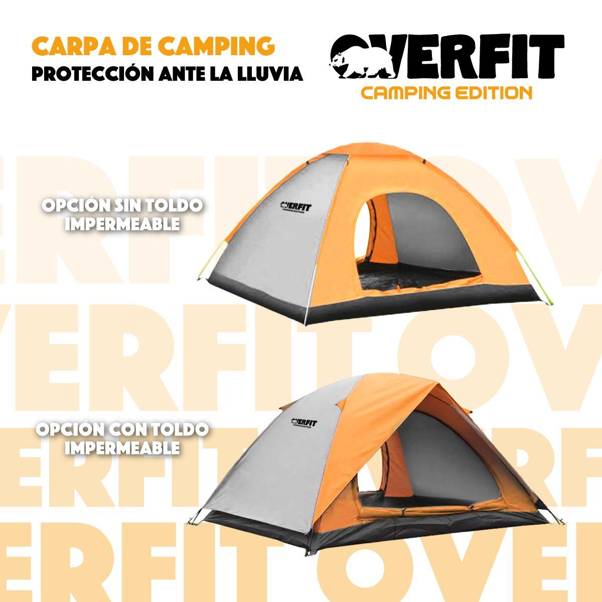 Carpa de Camping Iglú Overfit 4 Personas Impermeable-4