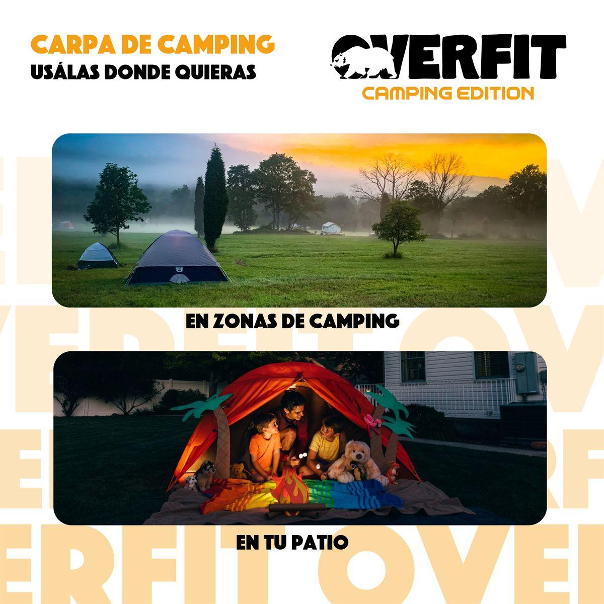 Carpa de Camping Iglú Overfit 4 Personas Impermeable-5