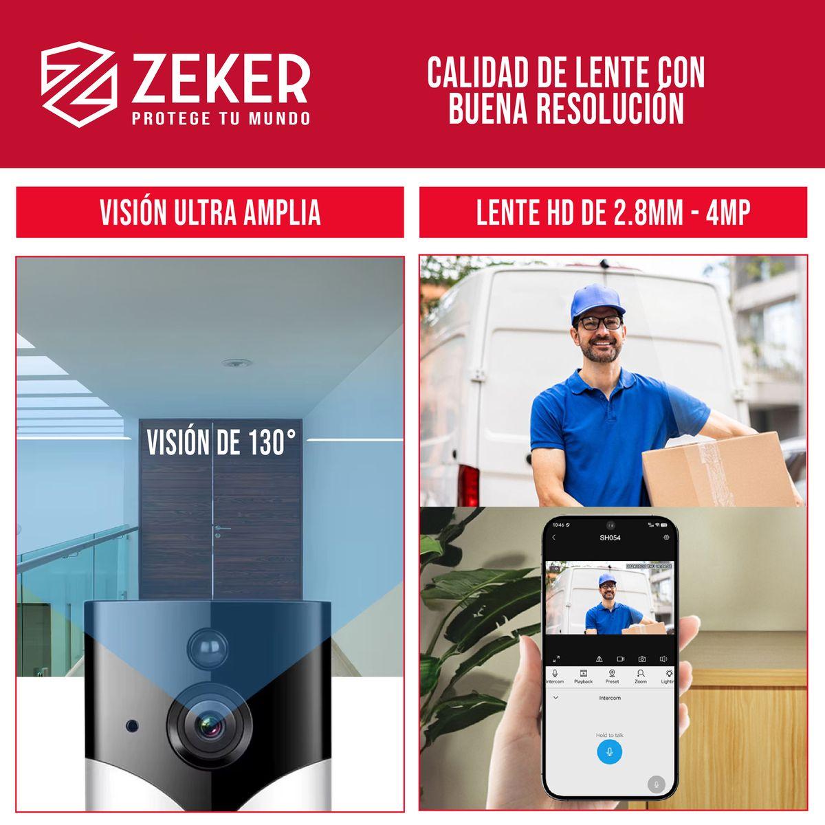 Timbre Inalambrico De Seguridad Inteligente Zeker-8