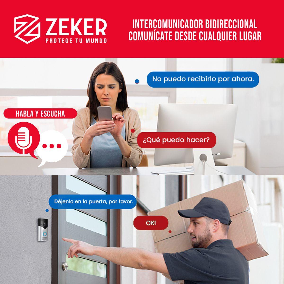 Timbre Inalambrico De Seguridad Inteligente Zeker-9