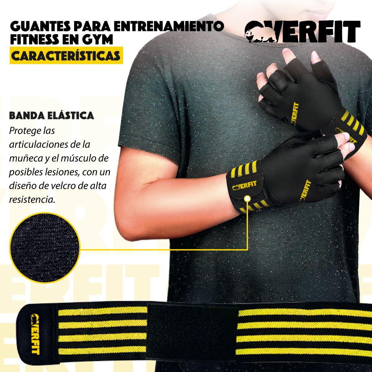 Guantes Gym Deportivos Overfit Talla L Entrenamiento Levantamiento Fitness Pesas-4