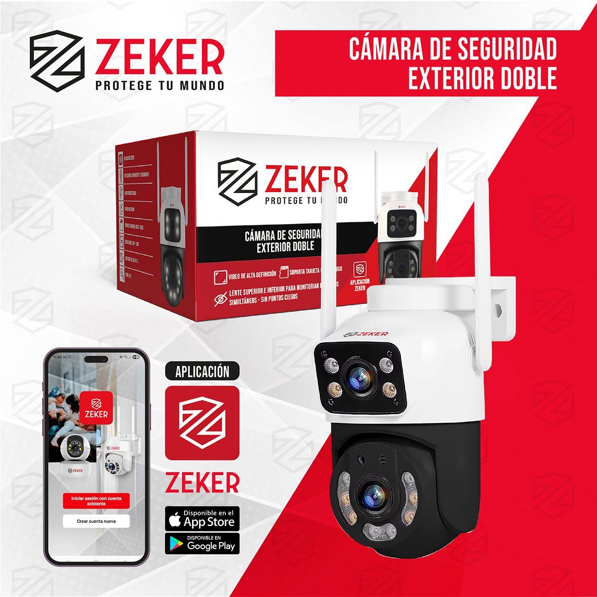 Camara De Seguridad 5G Zeker Doble 4MP Exterior Impermeable-9