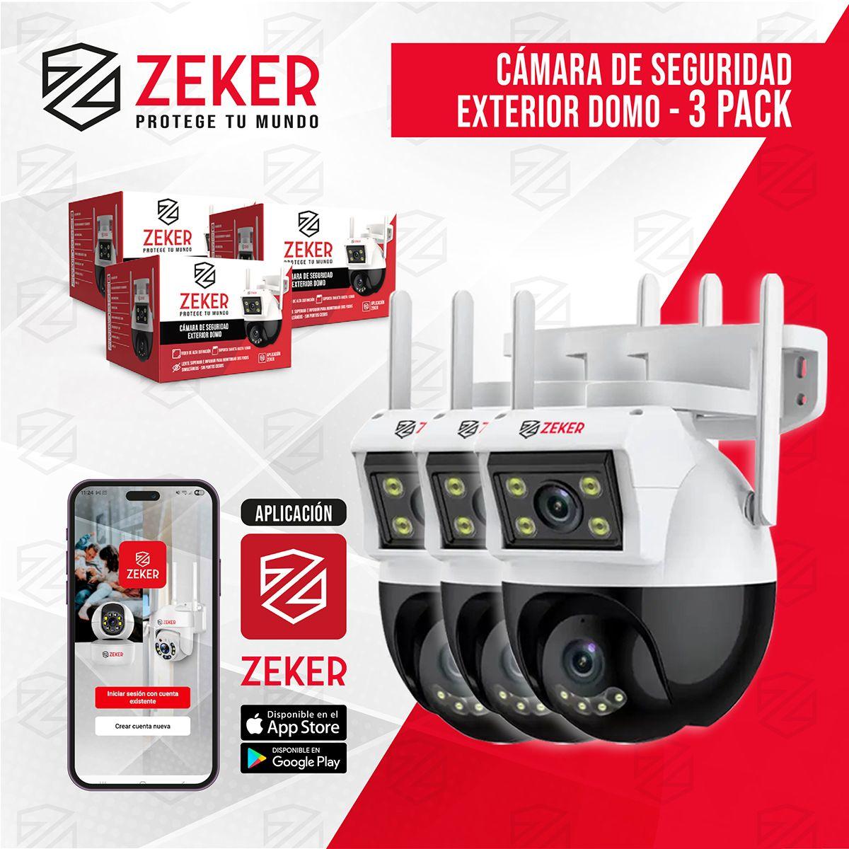 Camara de Seguridad Domo Zeker 4MP 5G Wifi Impermeable X3-9