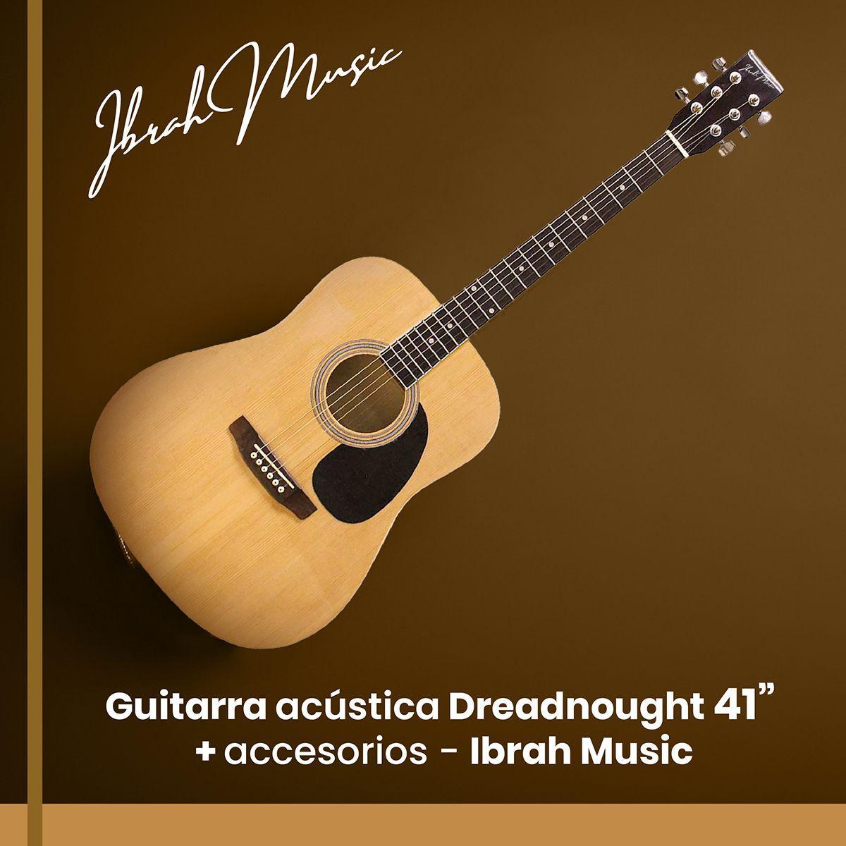 Guitarra Acustica 41  Dreadnought Ibrah Music -1