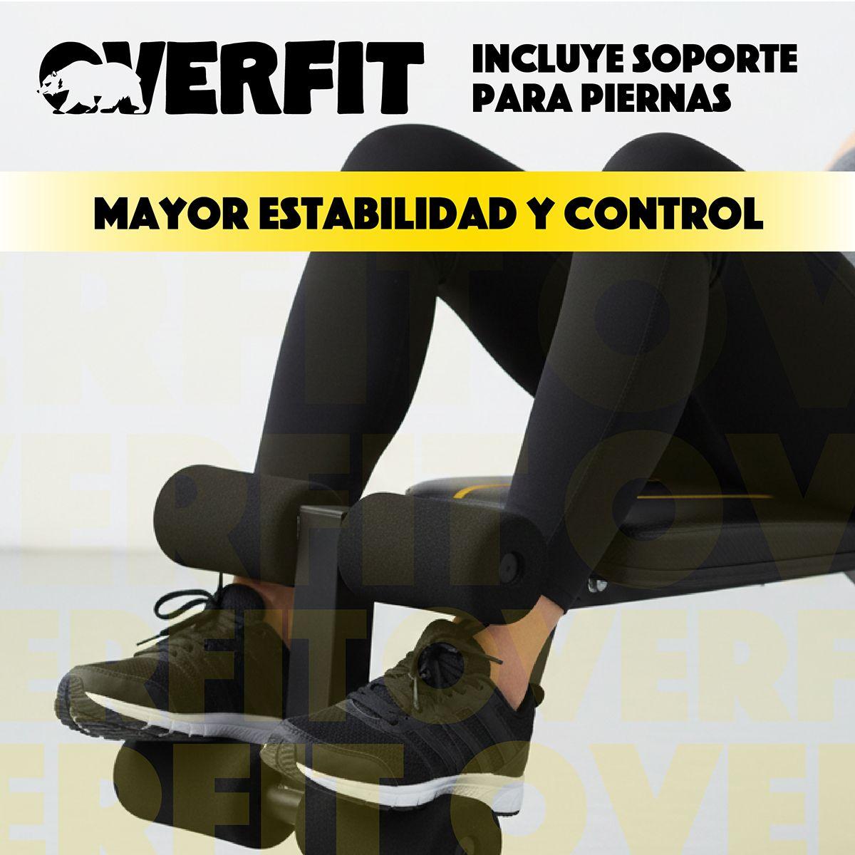 Banco Reclinable Gym Multifuncional Overfit Press Ajustable-4