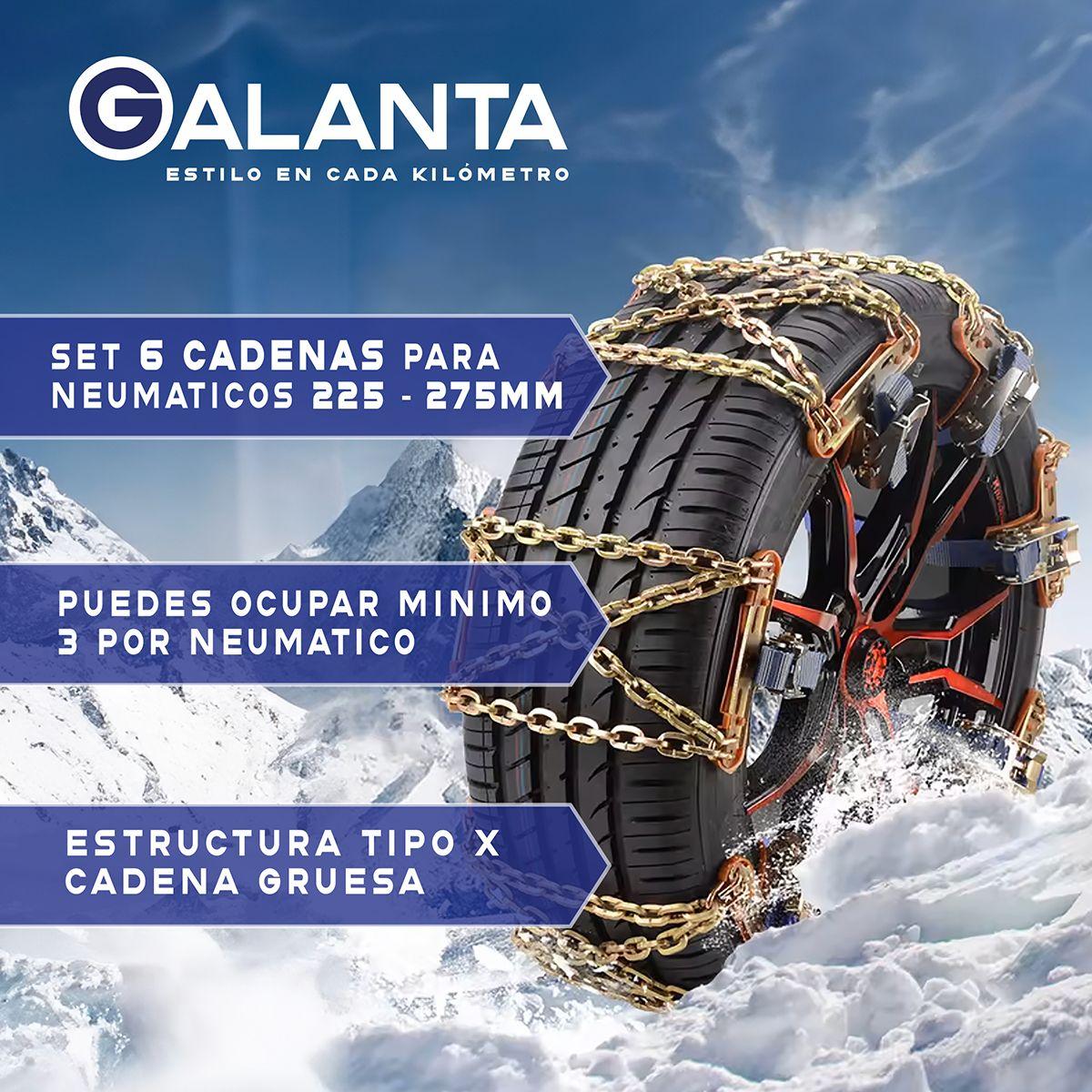 Cadenas Para Nieve Auto Camioneta Galanta Set x6 225-275mm-1