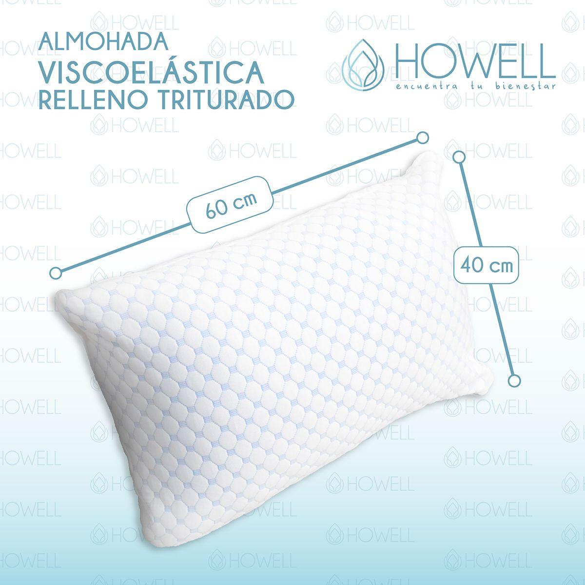Almohada Cervical Cloudfeel Visco Howell Ortopedica Bambu X2-1