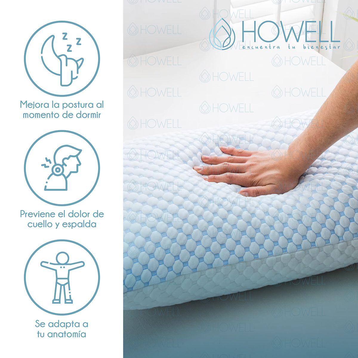 Almohada Cervical Cloudfeel Visco Howell Ortopedica Bambu X2-2