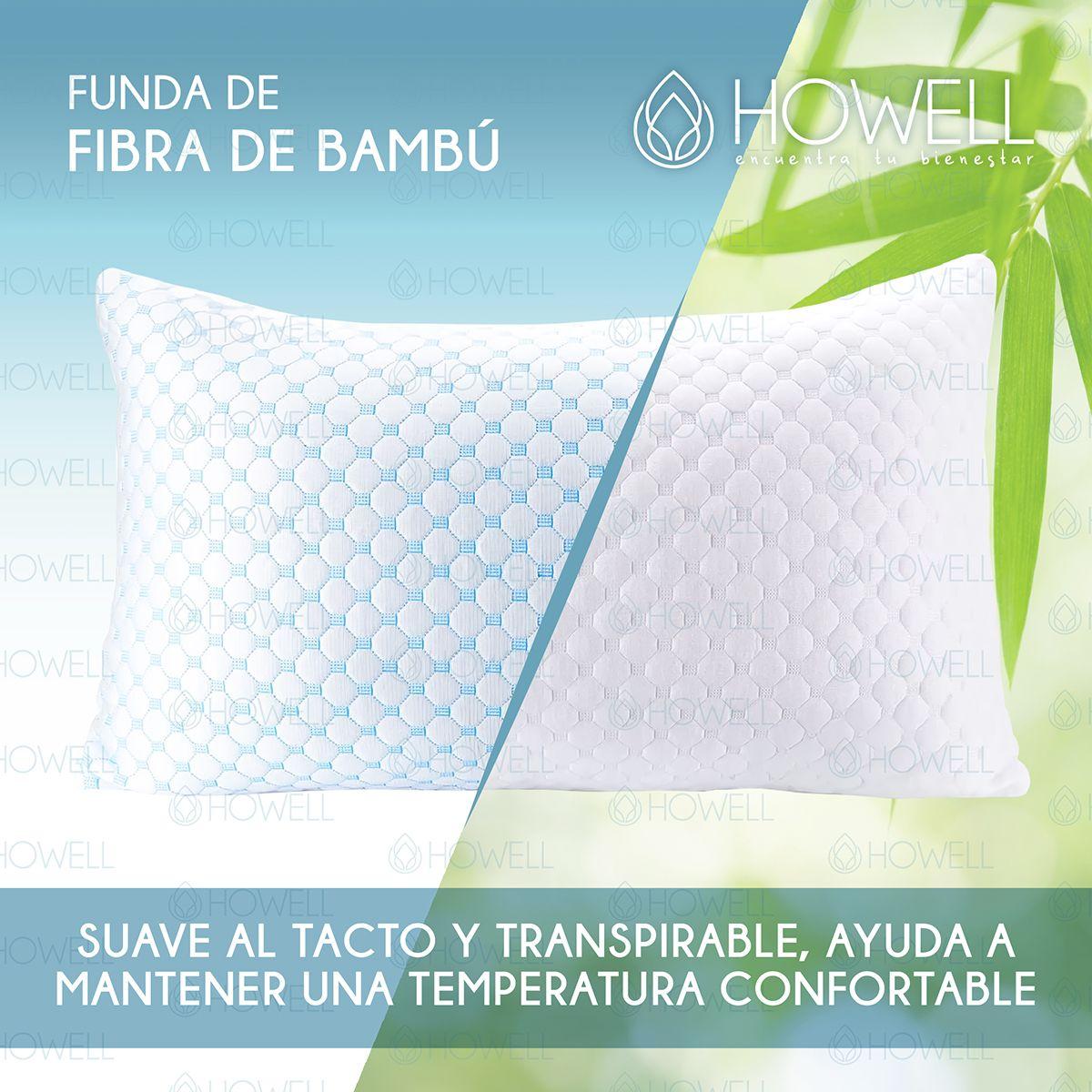 Almohada Cervical Cloudfeel Visco Howell Ortopedica Bambu X2-5