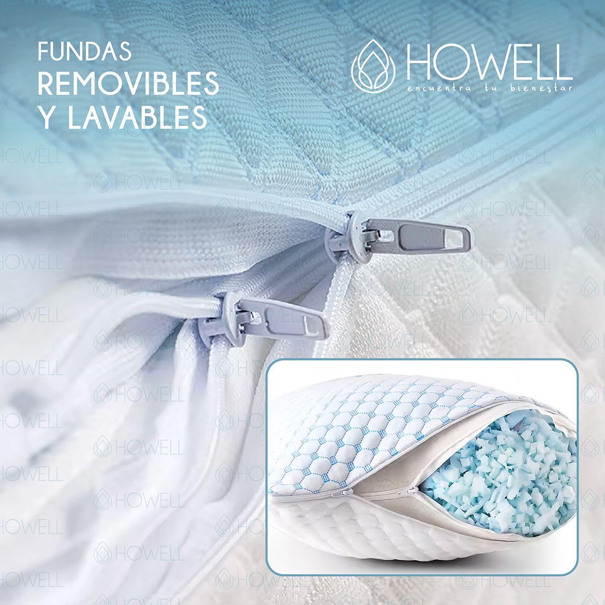 Almohada Cervical Cloudfeel Visco Howell Ortopedica Bambu X2-6