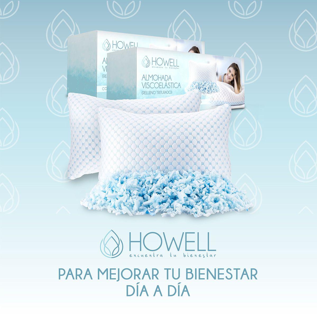 Almohada Cervical Cloudfeel Visco Howell Ortopedica Bambu X2-9