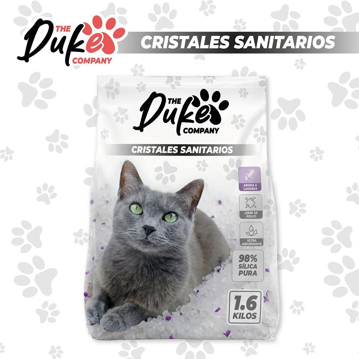 Arena Sanitaria Para Gatos Cristales De Silice Sin Polvo Aroma Lavanda 1.6 Kg Du-1