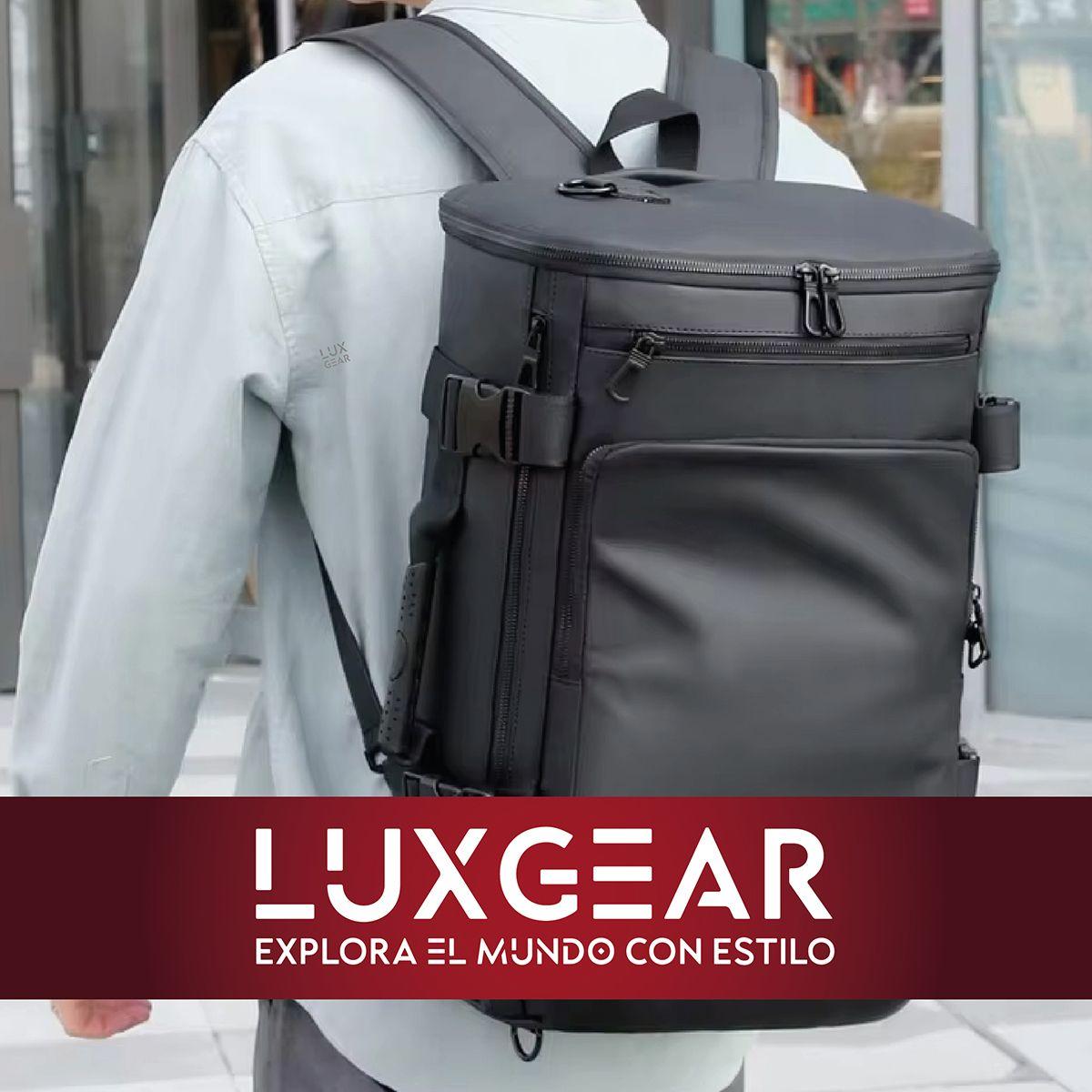 Mochila Notebook Antirrobo Luxgear Sleek Impermeable 3 en 1-8