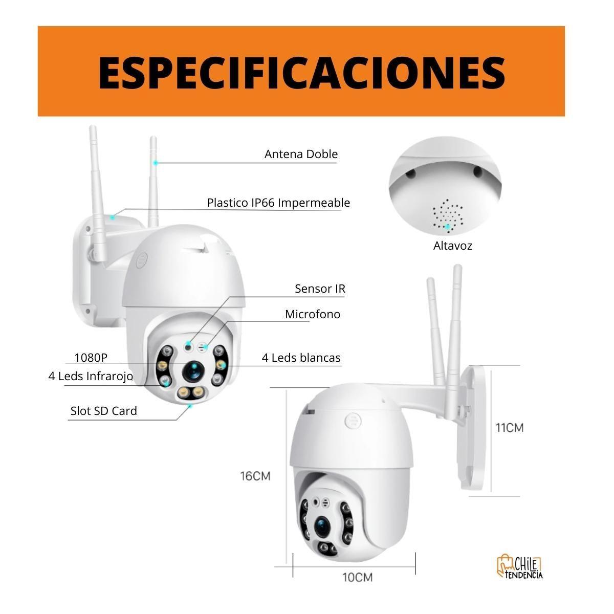 Pack x2 Camara De Seguridad Wifi Inalambrica FHD + YIIoT App-11