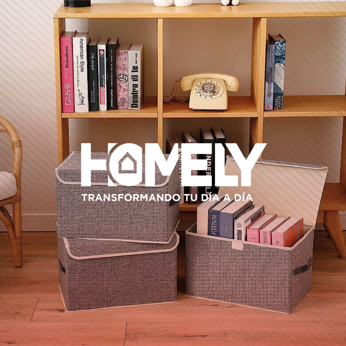 Cajas Organizadoras Homely Tapa Tela Impermeable 22L Set X2-6